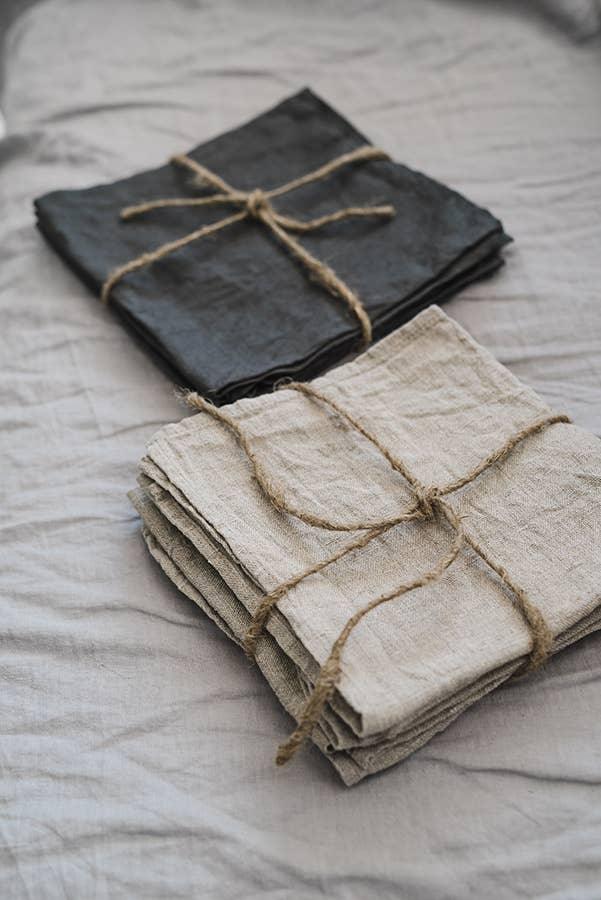 Lot de 2 serviettes de table en lin