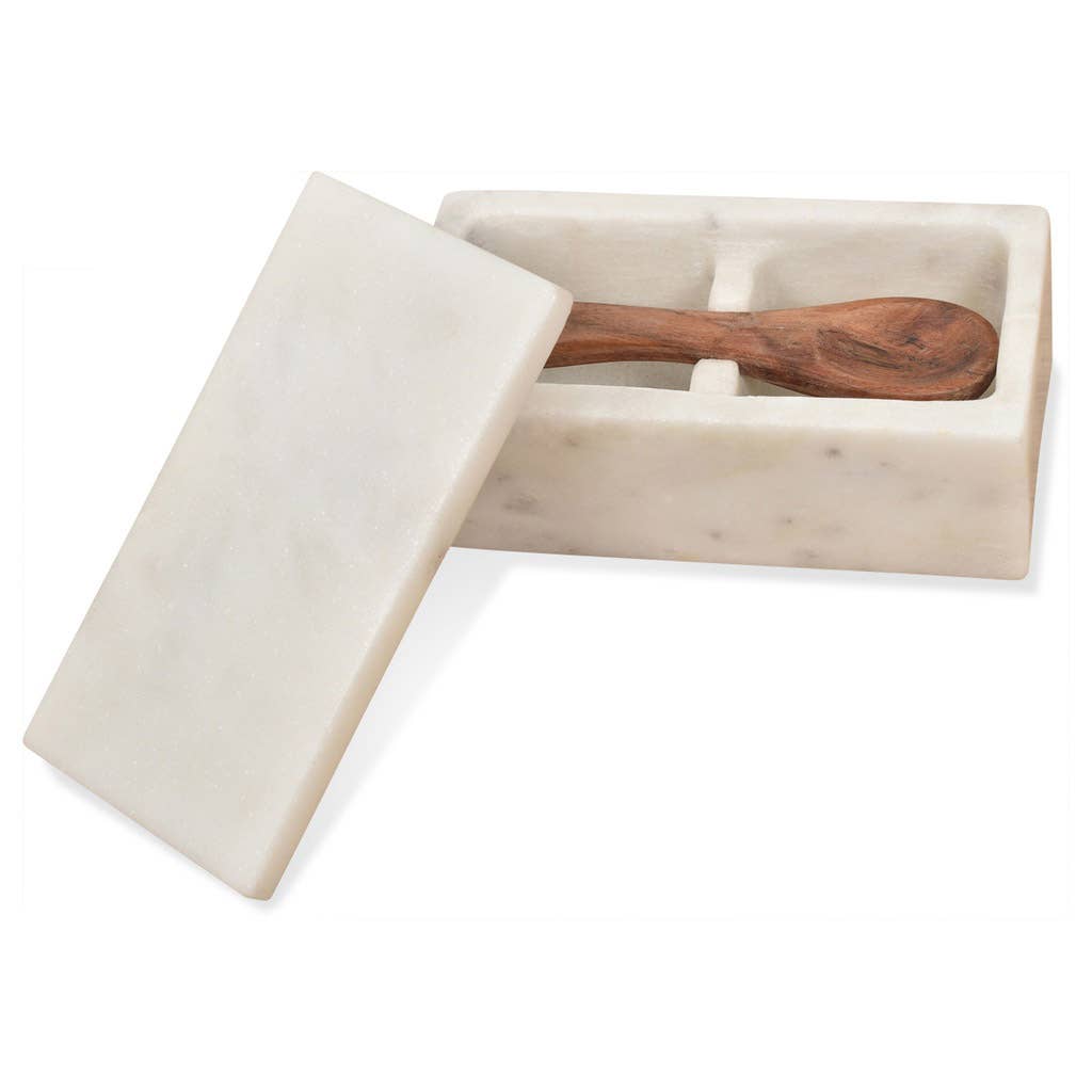 Salière et poivrière en marbre