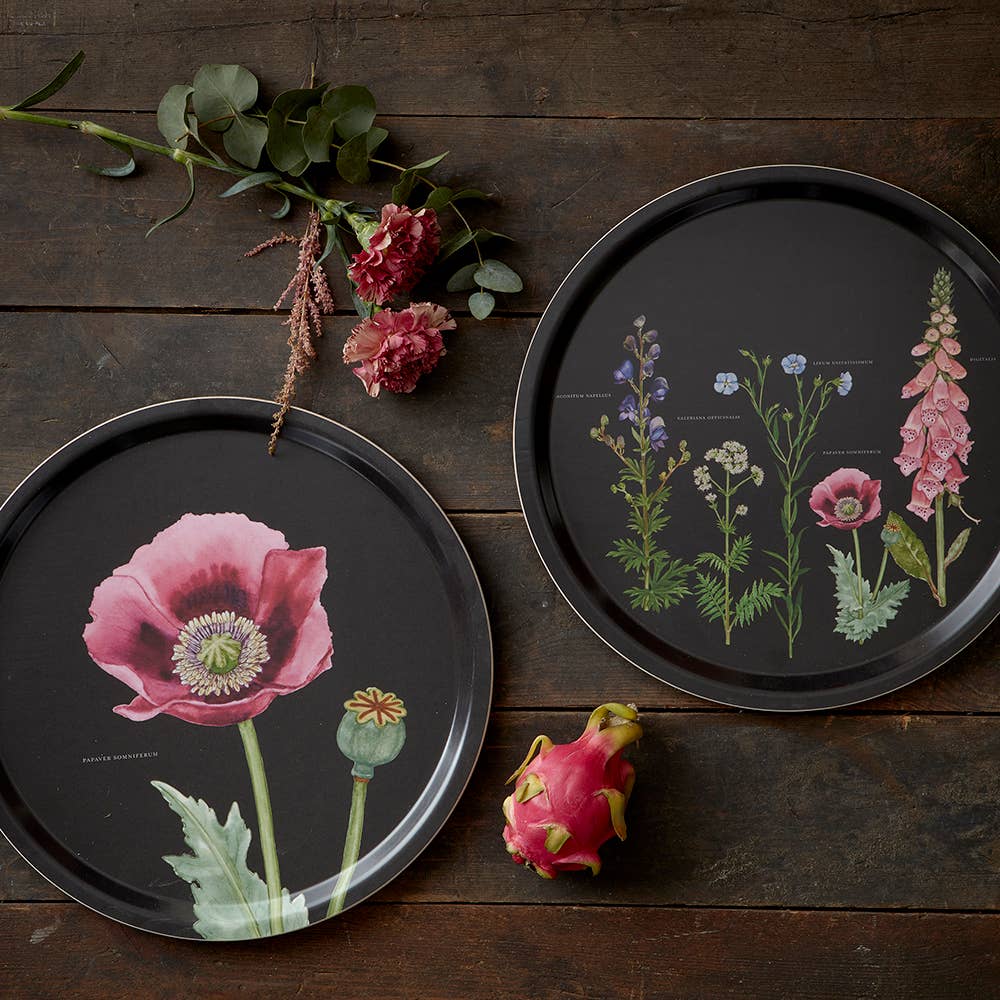 Jardin monastique - Plateau de service Ø38 - fabriqué en Europe