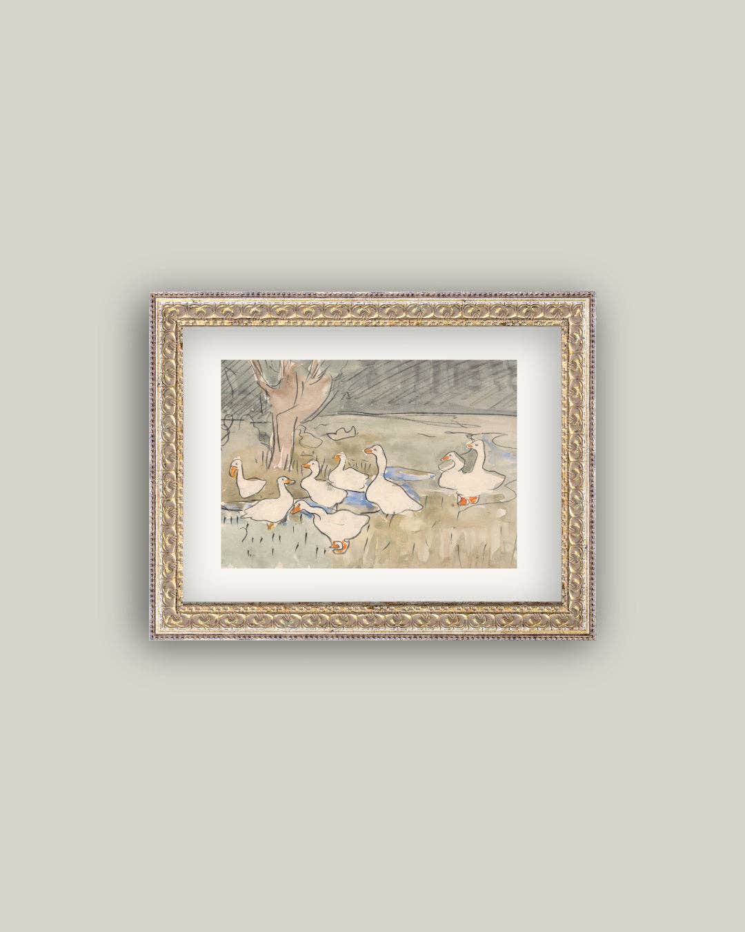 Impression sur toile - Oies 10x8 et 16x12