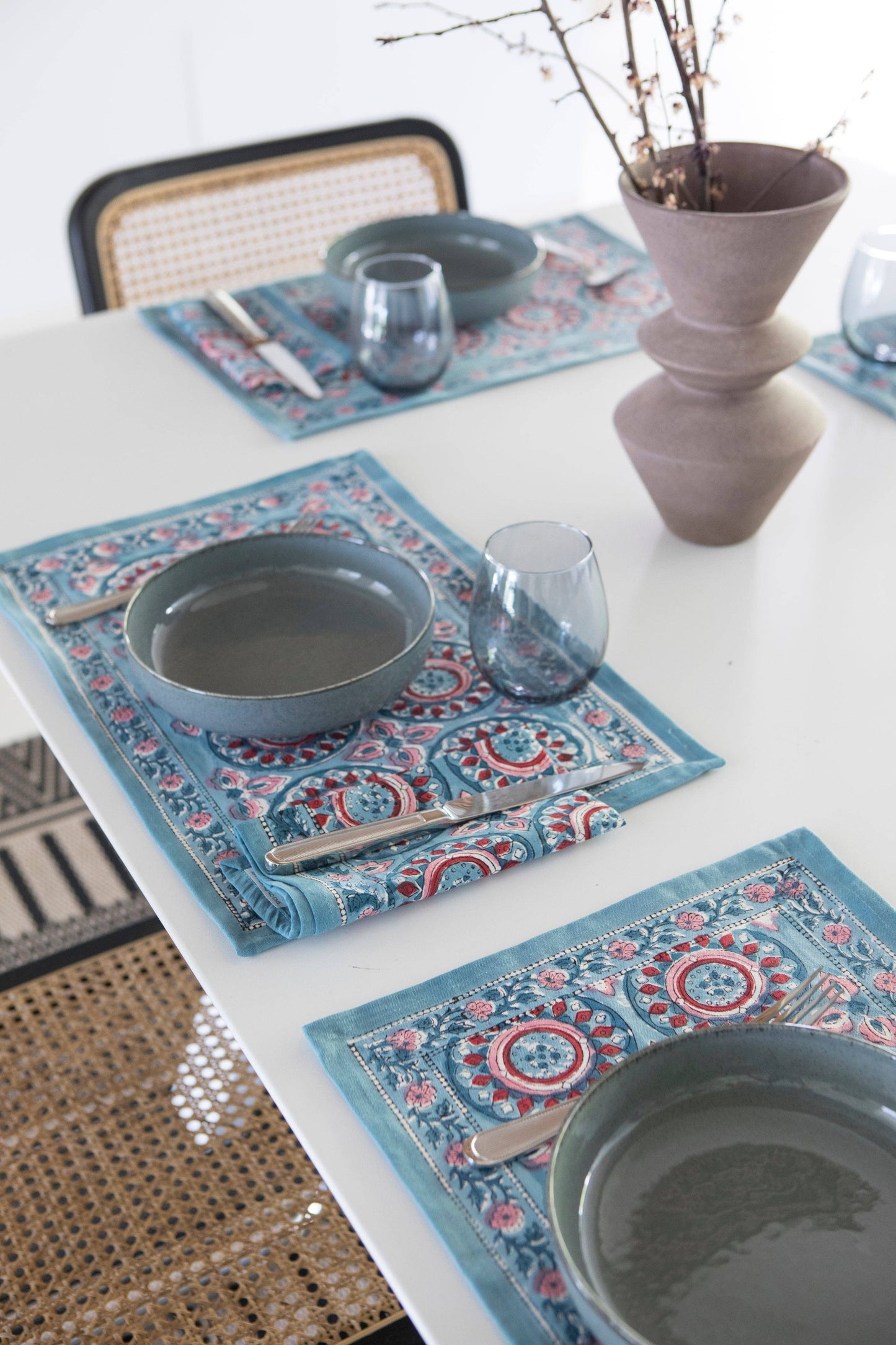Jardín Primavera : Sets de Table | 6 Serviettes | 6 Sets 50x30cm