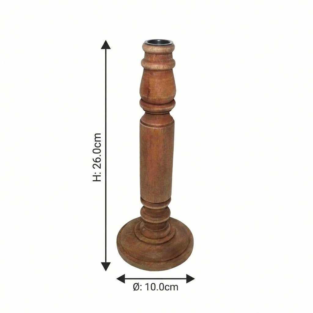 Bougeoir en bois, deux tailles