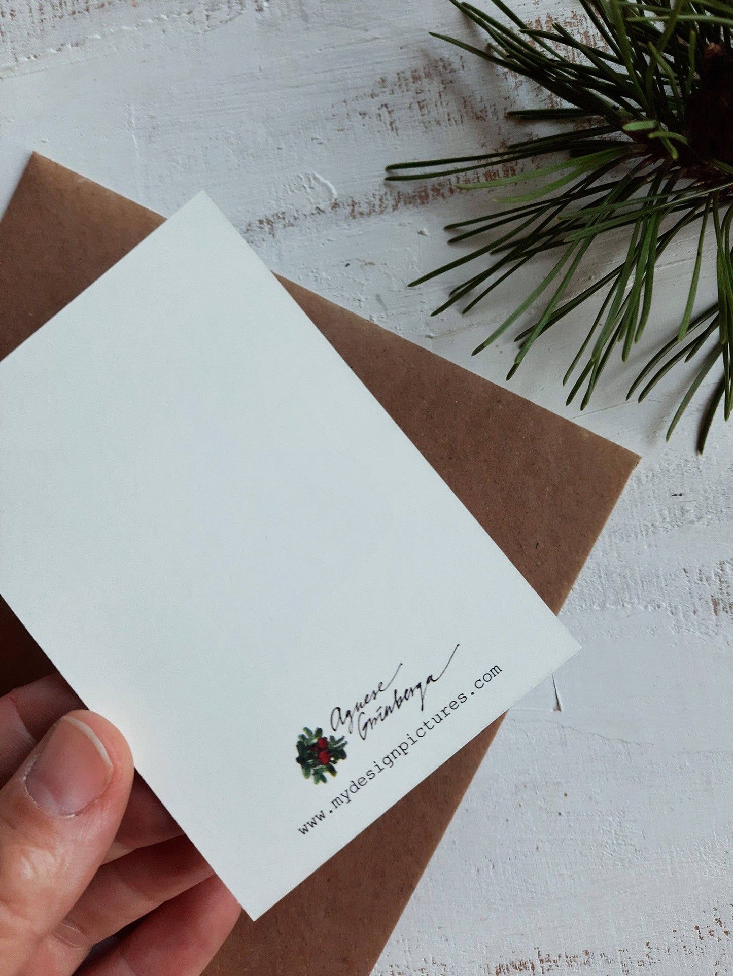 Mini Carte cadeau “Lapin sous la Nuit d’Hiver”