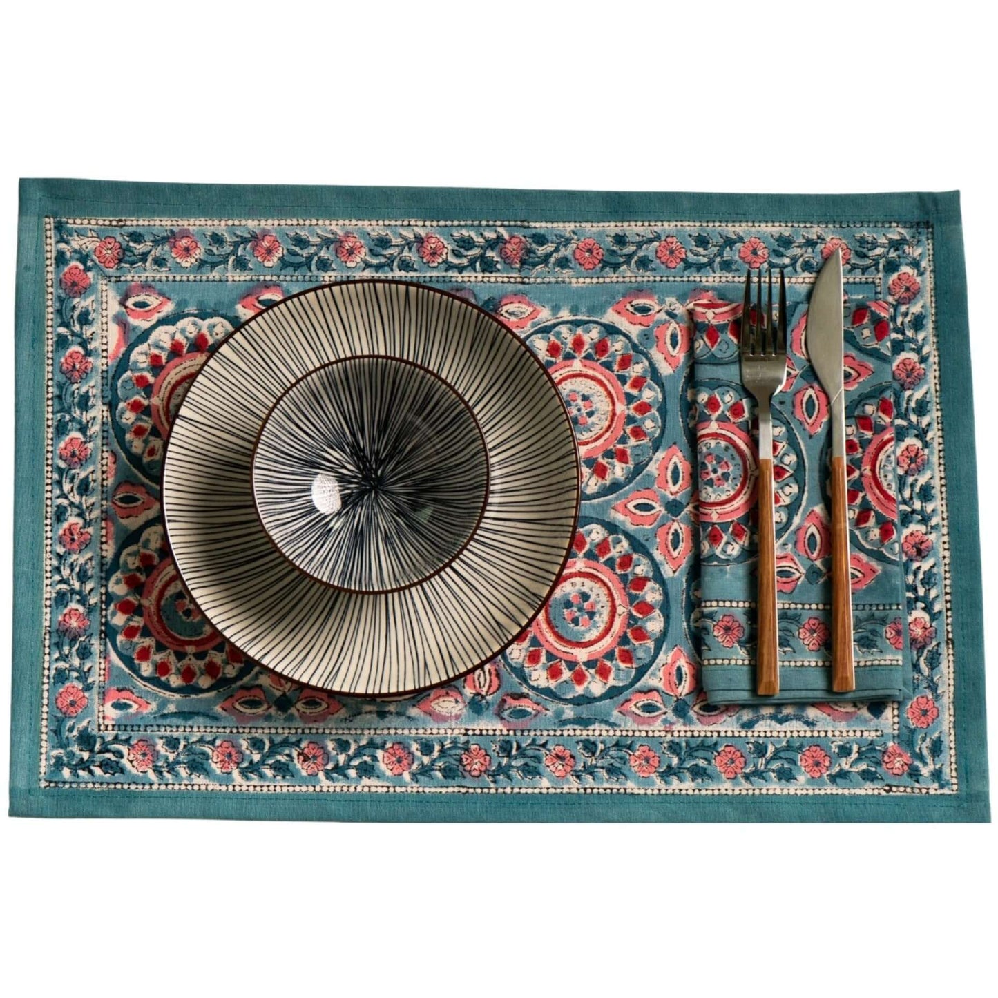 Jardín Primavera : Sets de Table | 6 Serviettes | 6 Sets 50x30cm