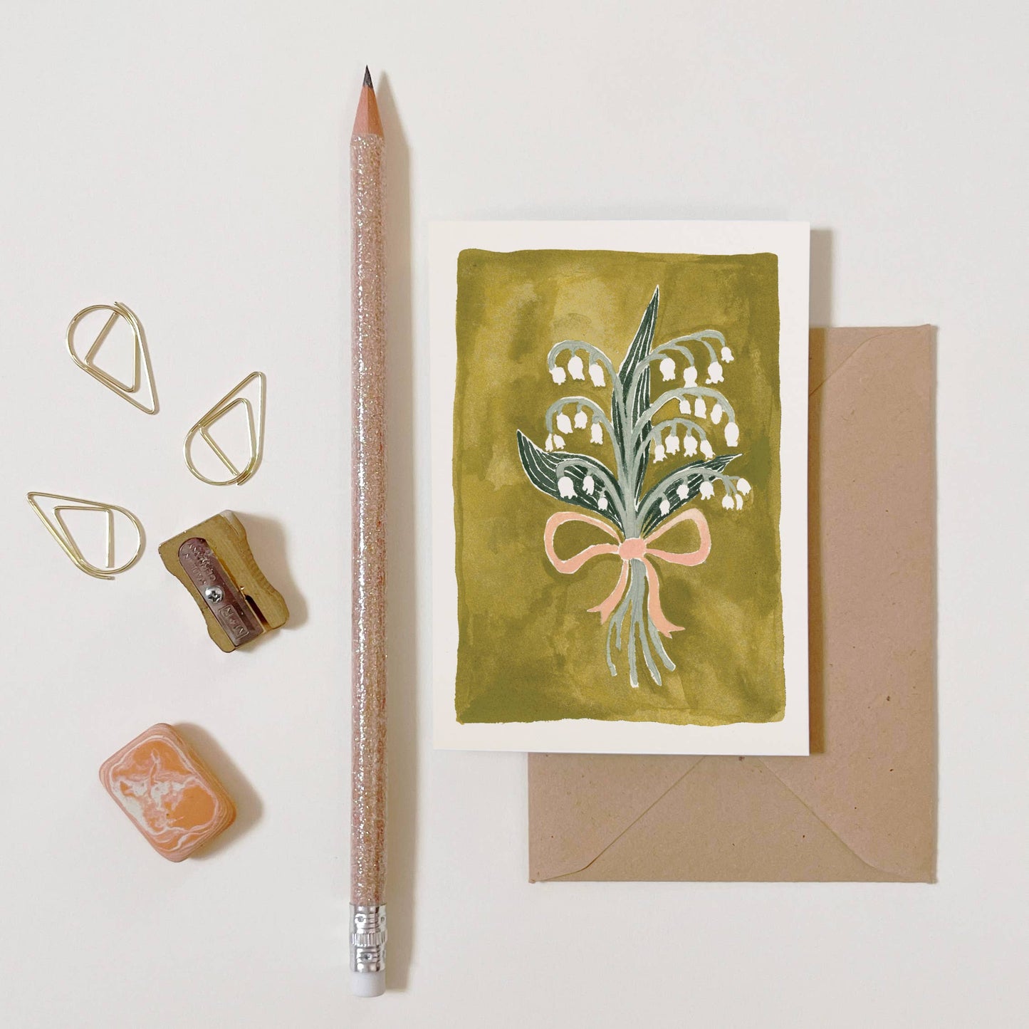 Mini carte illustrée bouquet de violettes – papeterie florale