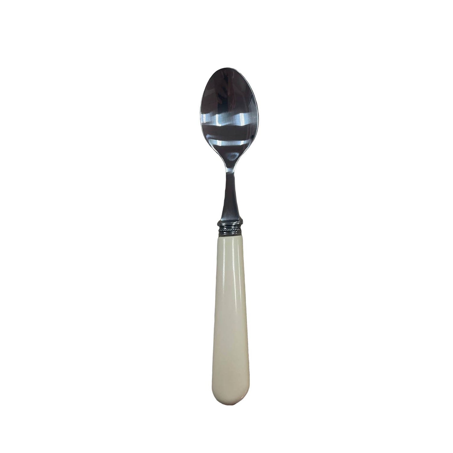 Cuillère en inox avec manche ABS, design intemporel, élégante et compatible lave-vaisselle