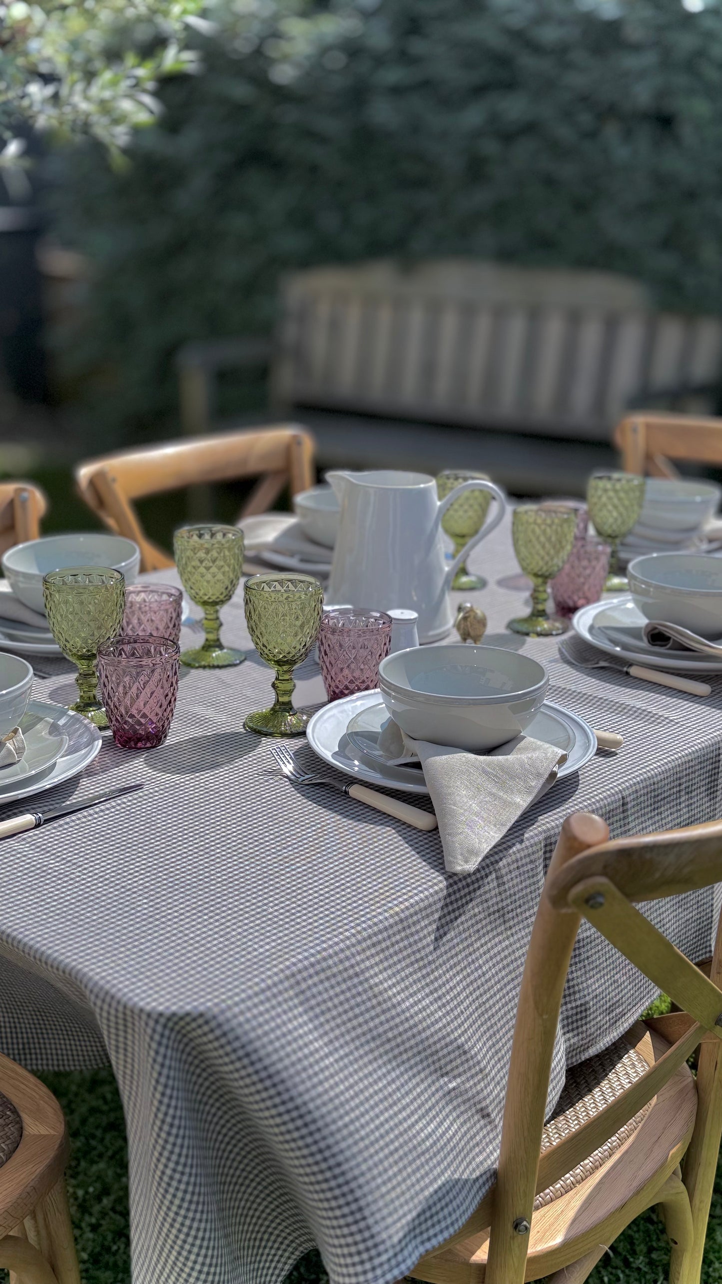 Nappe en lin fait main