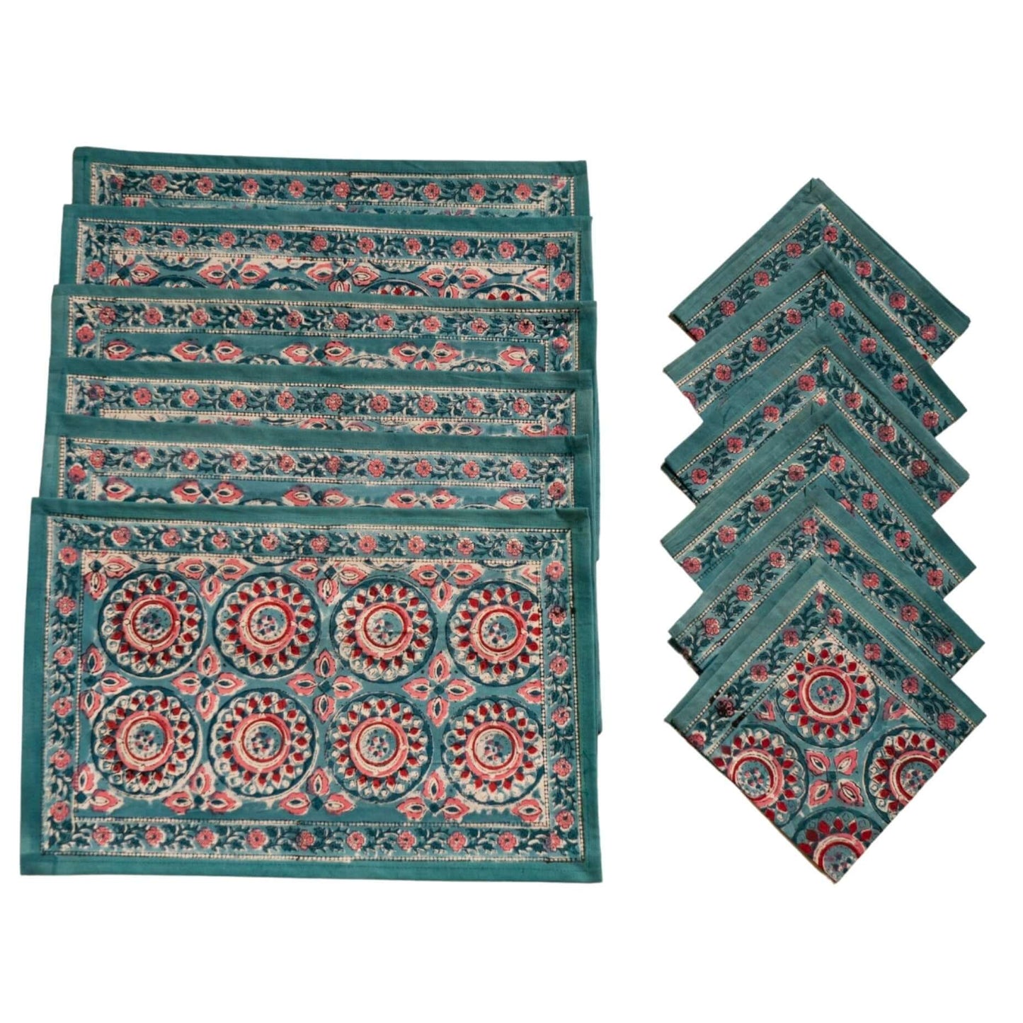 Jardín Primavera : Sets de Table | 6 Serviettes | 6 Sets 50x30cm