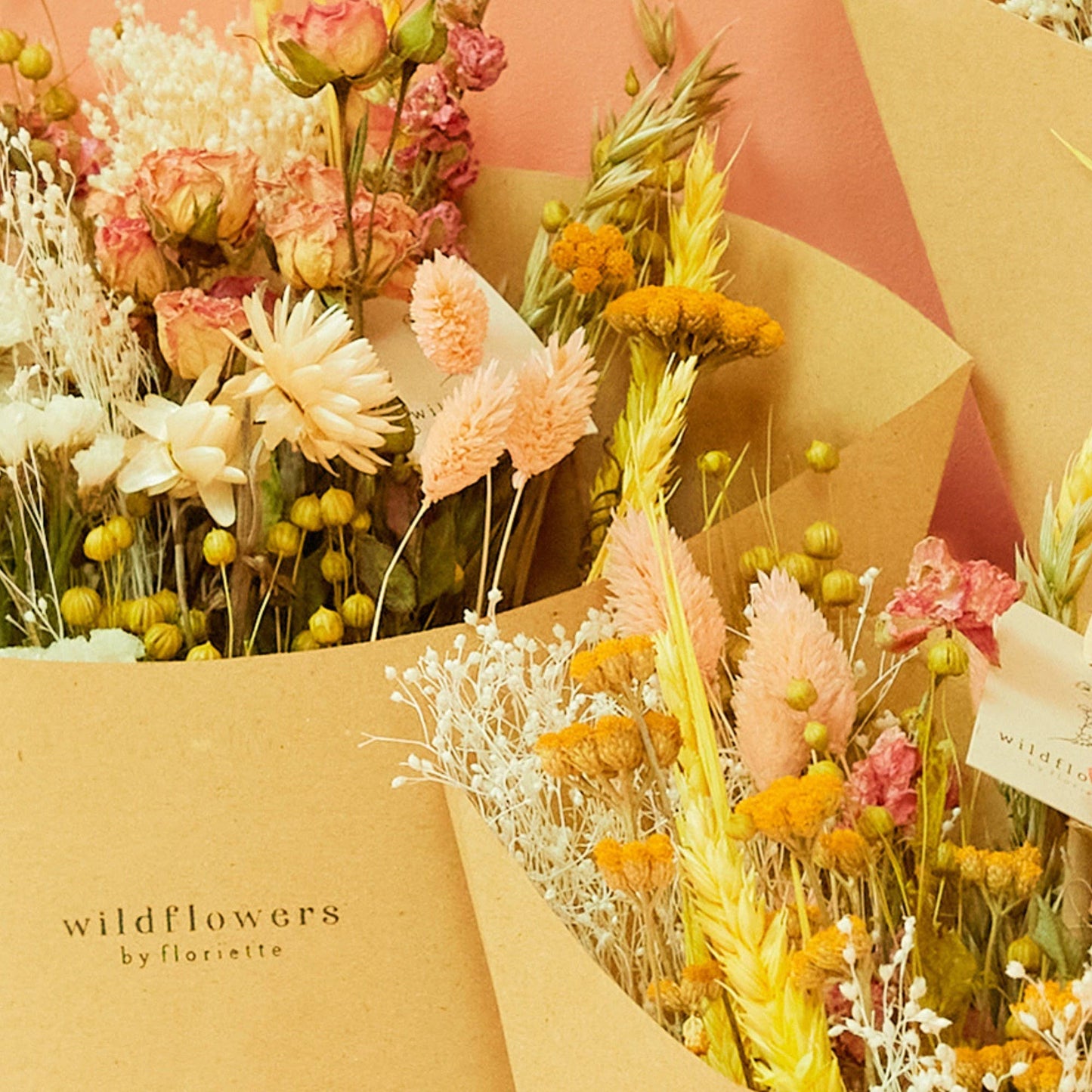 Fleurs séchées - Limonade rose Field Bouquet