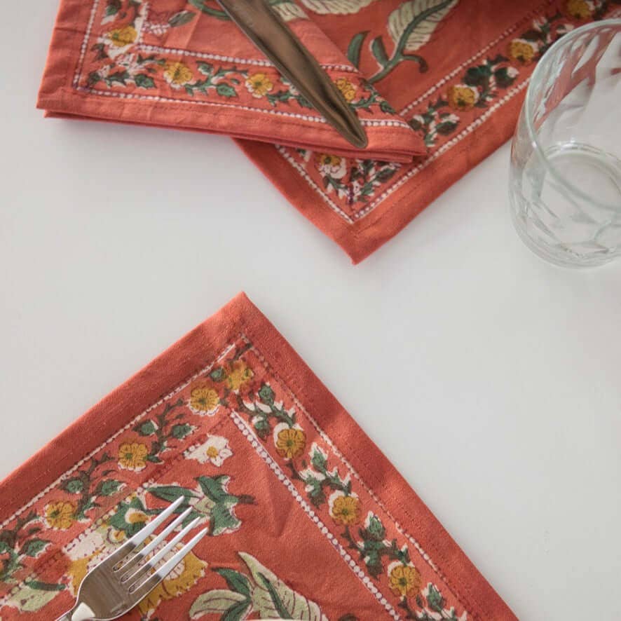 Jardín Primavera : Sets de Table | 6 Serviettes | 6 Sets 50x30cm