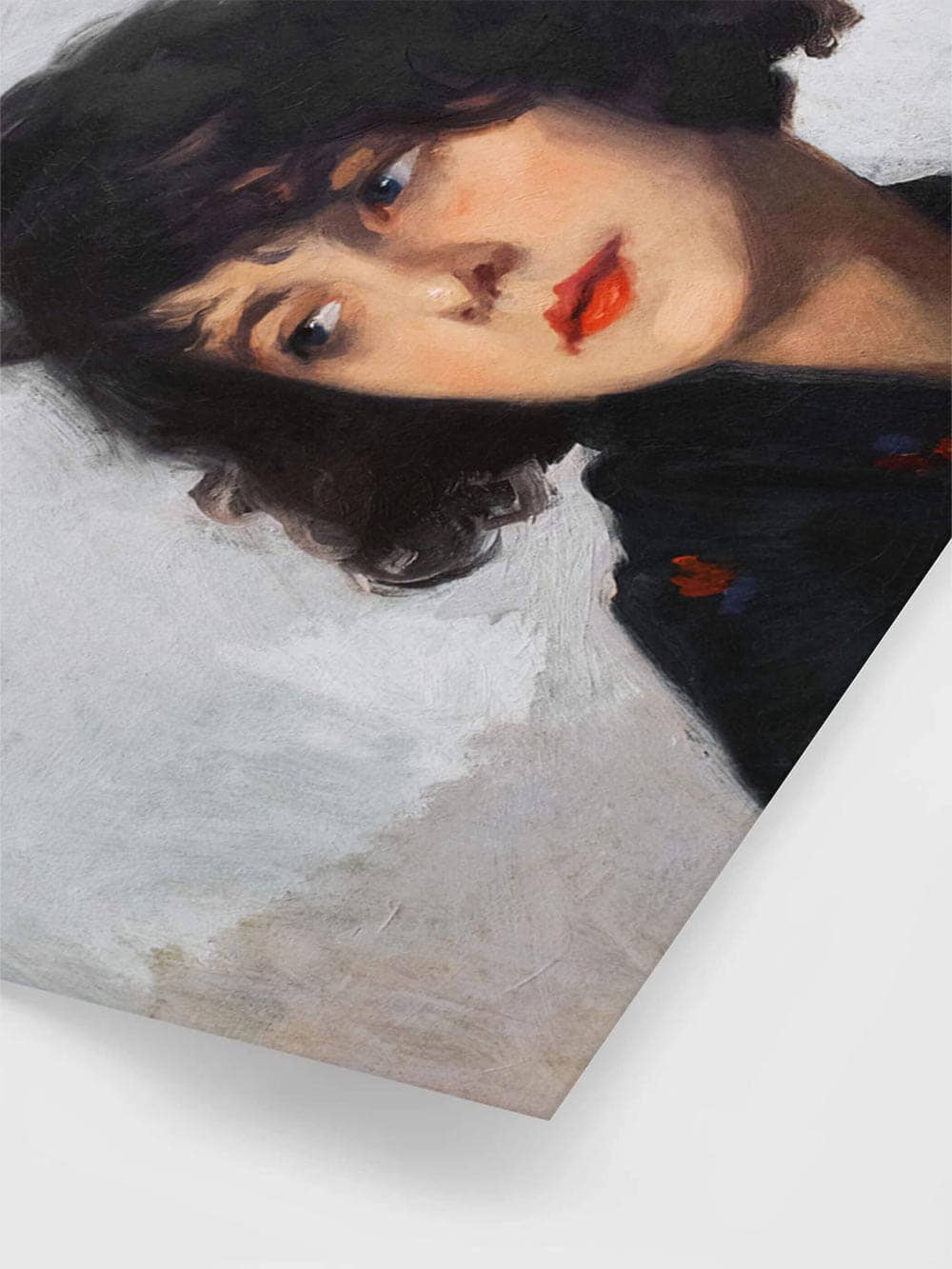 La femme au châle vert — Cyprien Eugène Boulet, 1927 (30×40 cm)