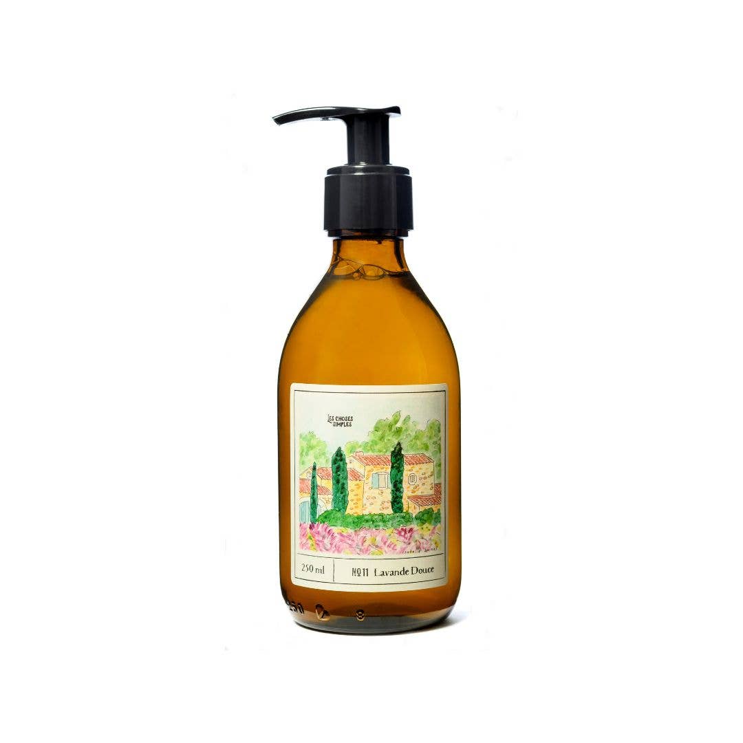 Gel lavant naturel à la lavande 250 ml, édition illustrée "Lavender Fields" par Isabelle Boinot