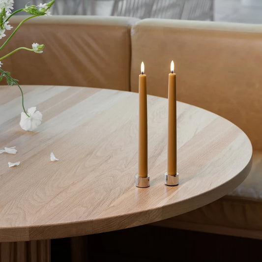 Bougies LED effilées miel