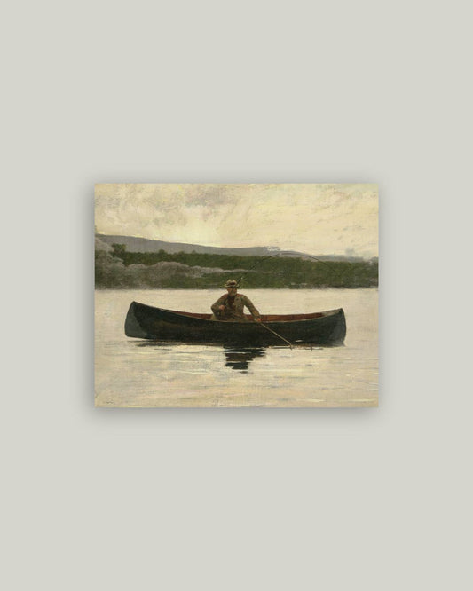 Impression sur toile - Planche d'artiste antique Fisherman 35,6 x 28