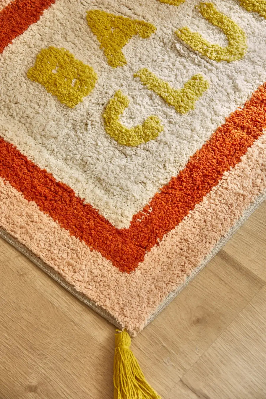 Tapis de bain orange Club