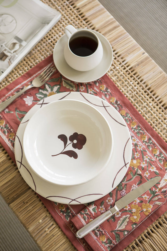 Jardín Primavera : Sets de Table | 6 Serviettes | 6 Sets 50x30cm