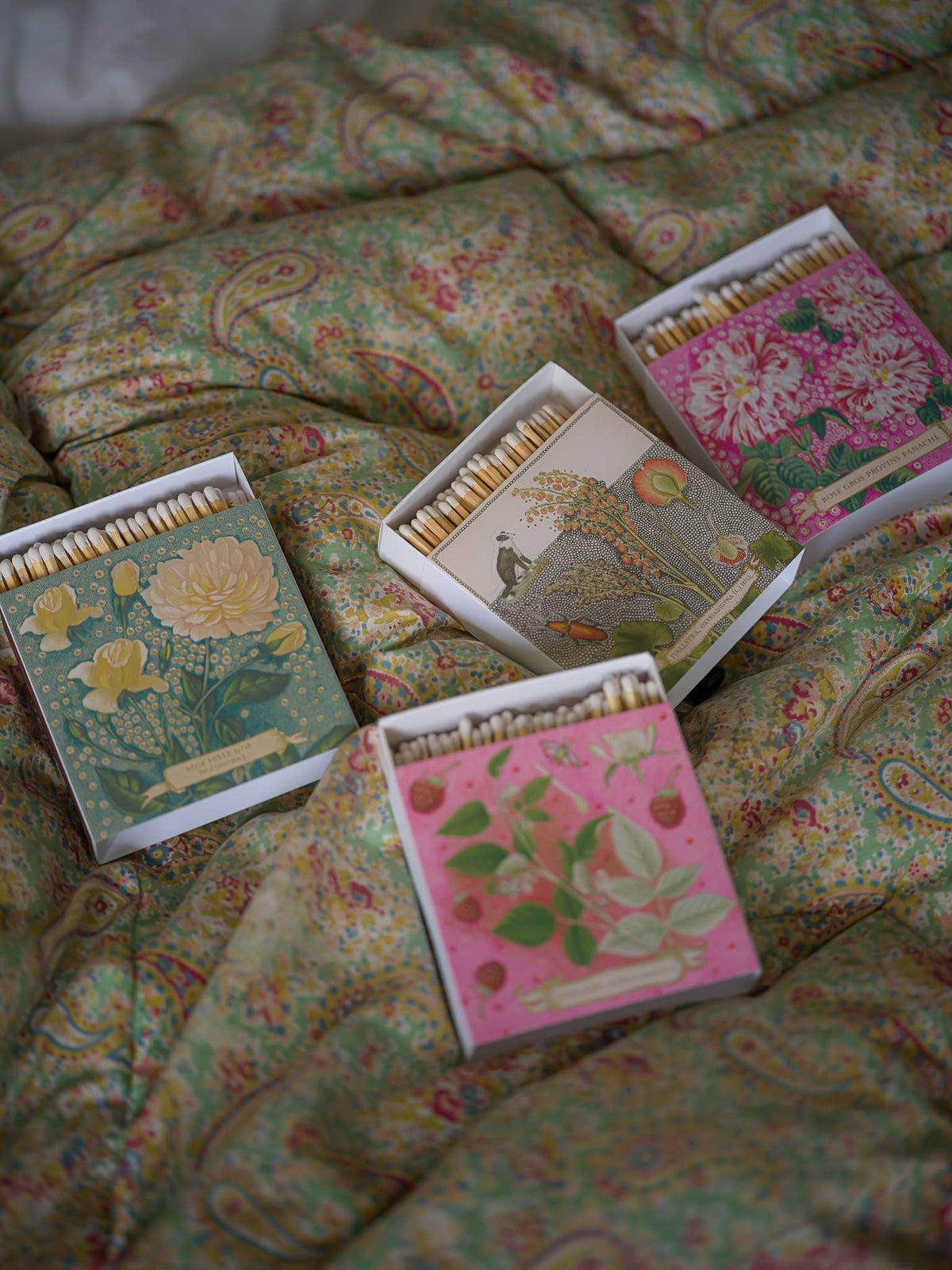 Boîte d’allumettes Roses jaunes – 125 allumettes