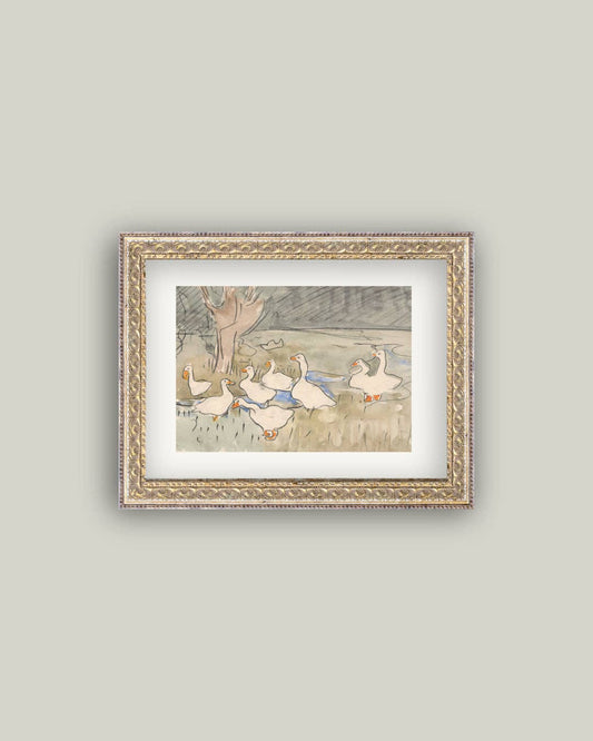 Impression sur toile - Oies 10x8 et 16x12