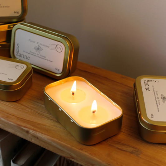 Bougies de voyage de Suzanne