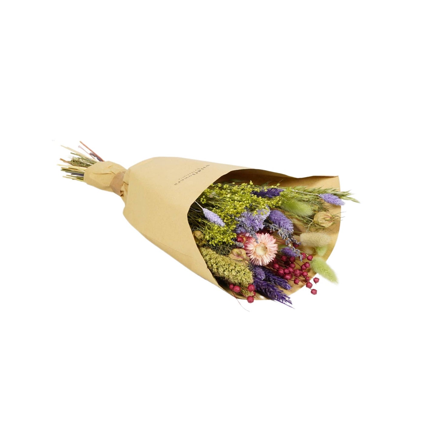 Fleurs séchées - Bouquet champêtre crépuscule violet