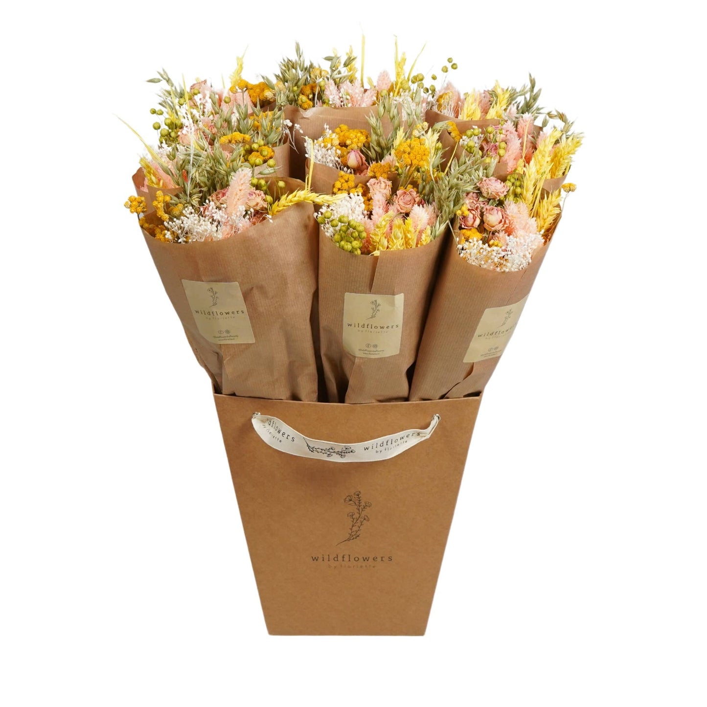 Fleurs séchées bouquet champêtre