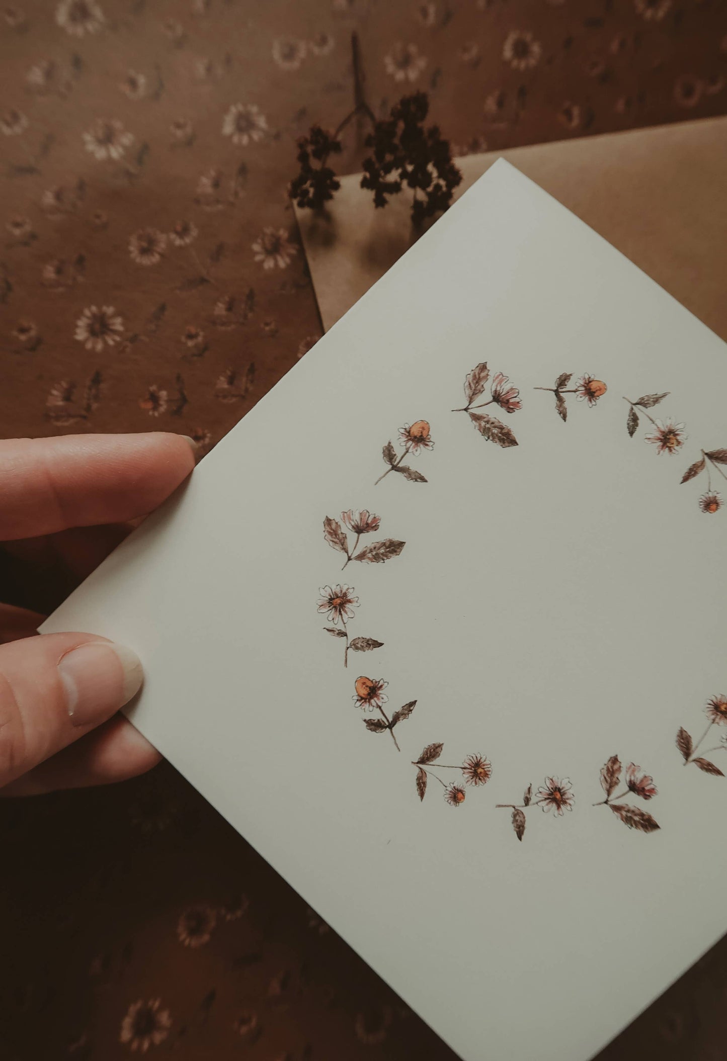 Carte Fleurie – Les Petites Marguerites (format 13×13 cm)