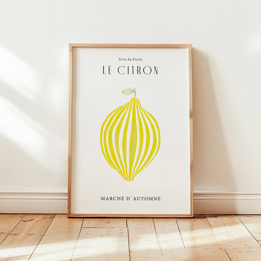 Affiche citron