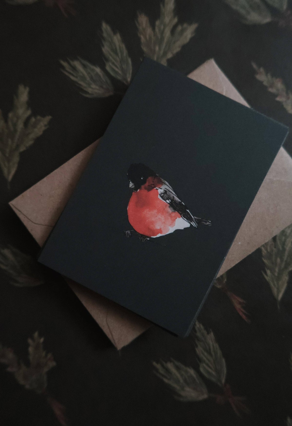 Mini Carte – Rouge-gorge d’Hiver (7×10 cm)