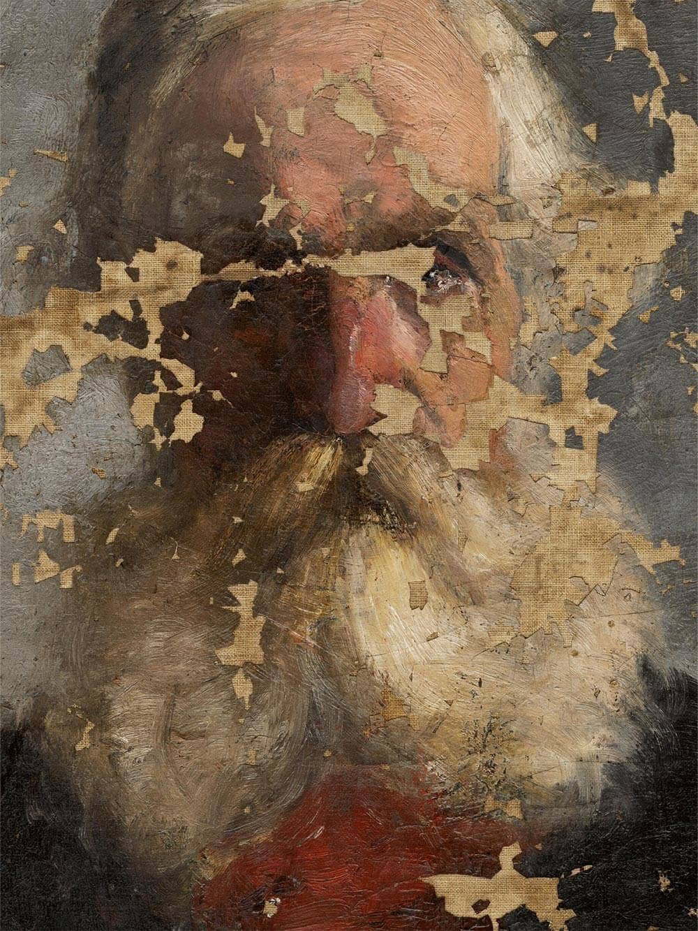 Affiche, portrait d'homme antique impression d'art