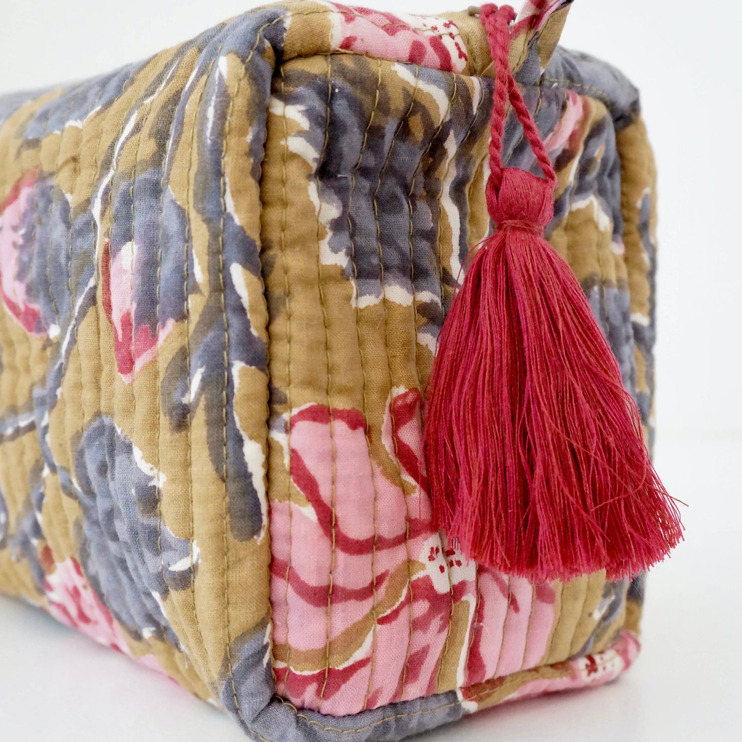 Trousse de toilette en coton block print