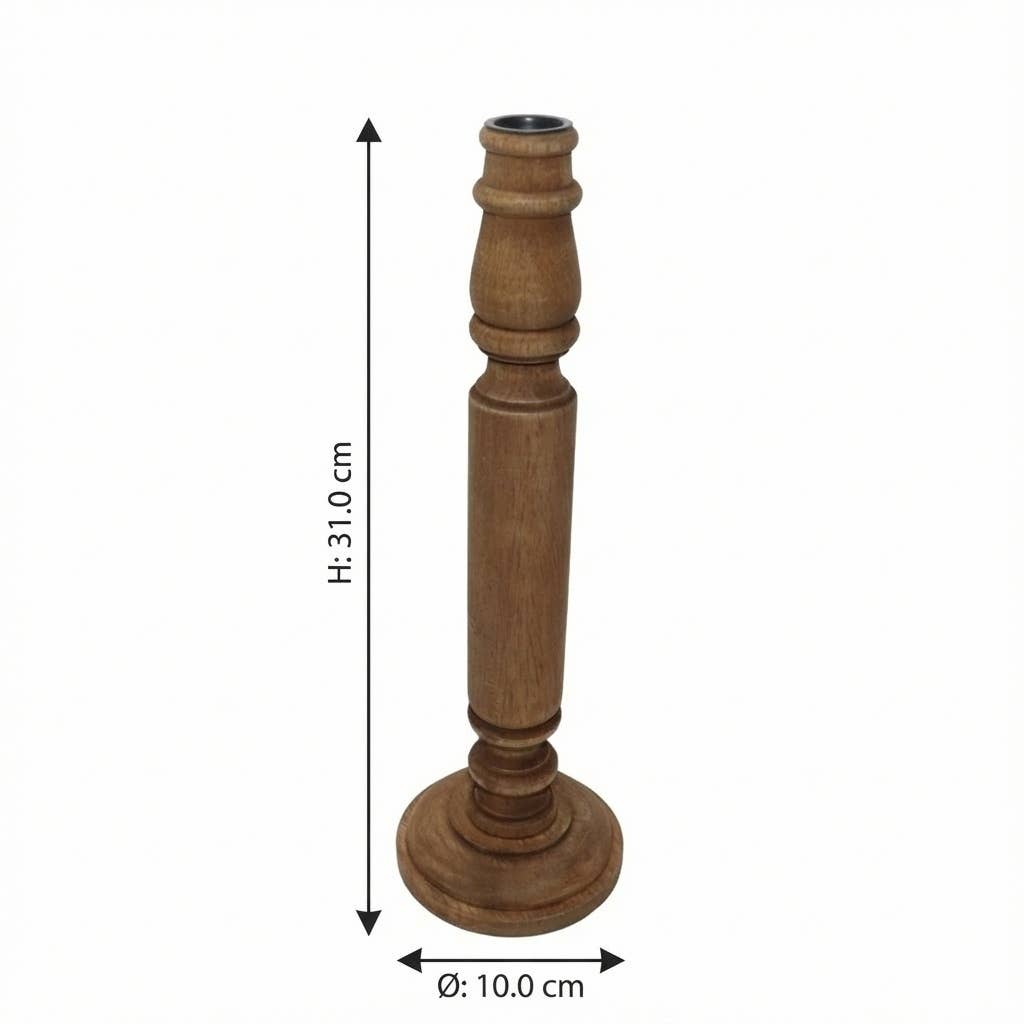 Bougeoir en bois, deux tailles