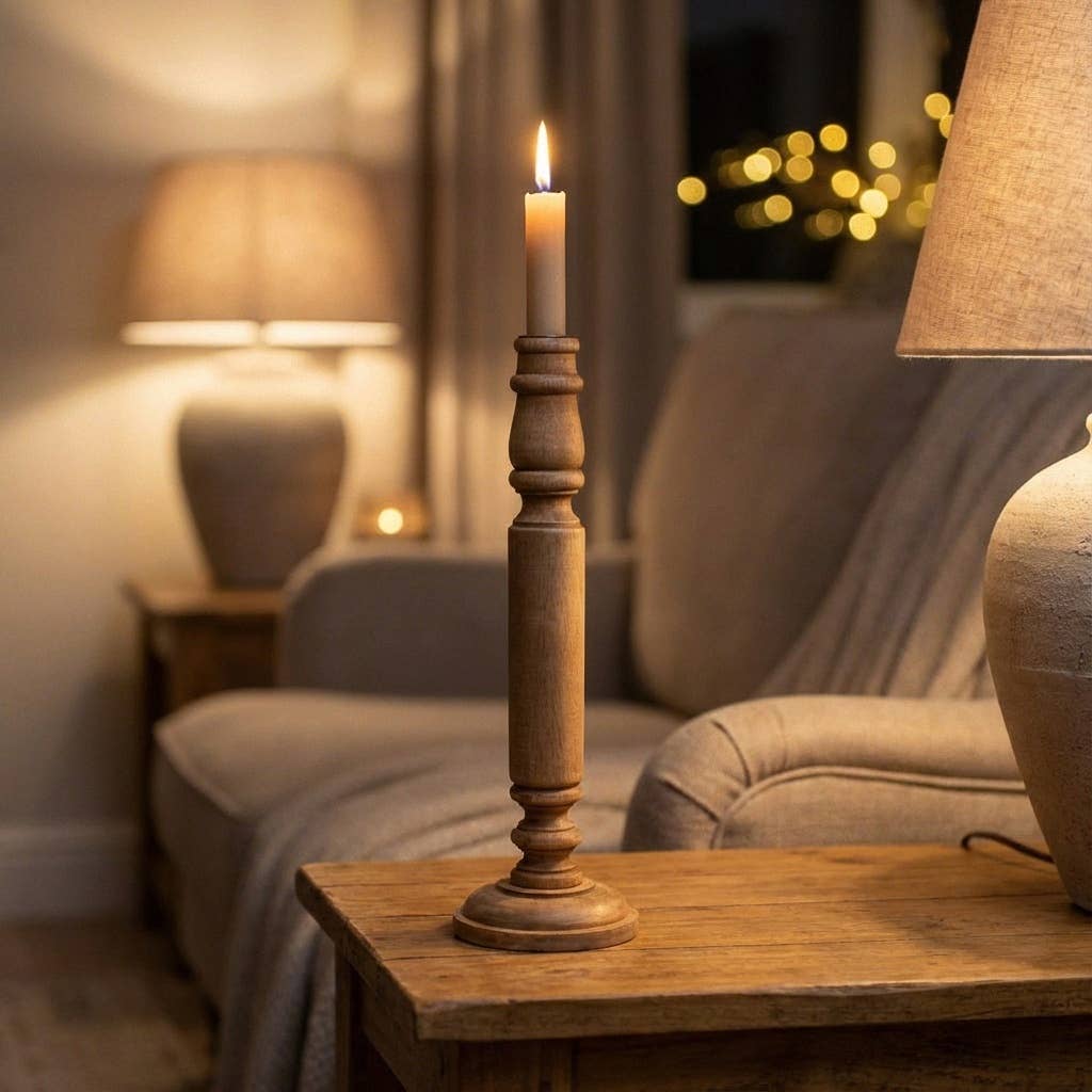 Bougeoir en bois, deux tailles