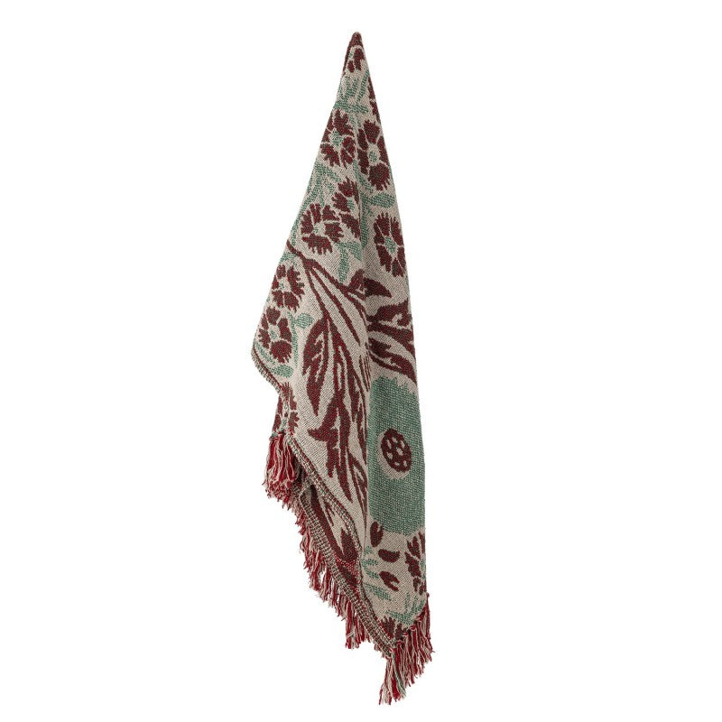 Plaid Jangal Bloomingville en coton recyclé 130x160 cm