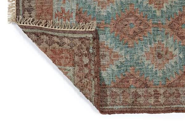 Tapis kilim en jute Cancun | 90 × 120 cm | Bohème chic