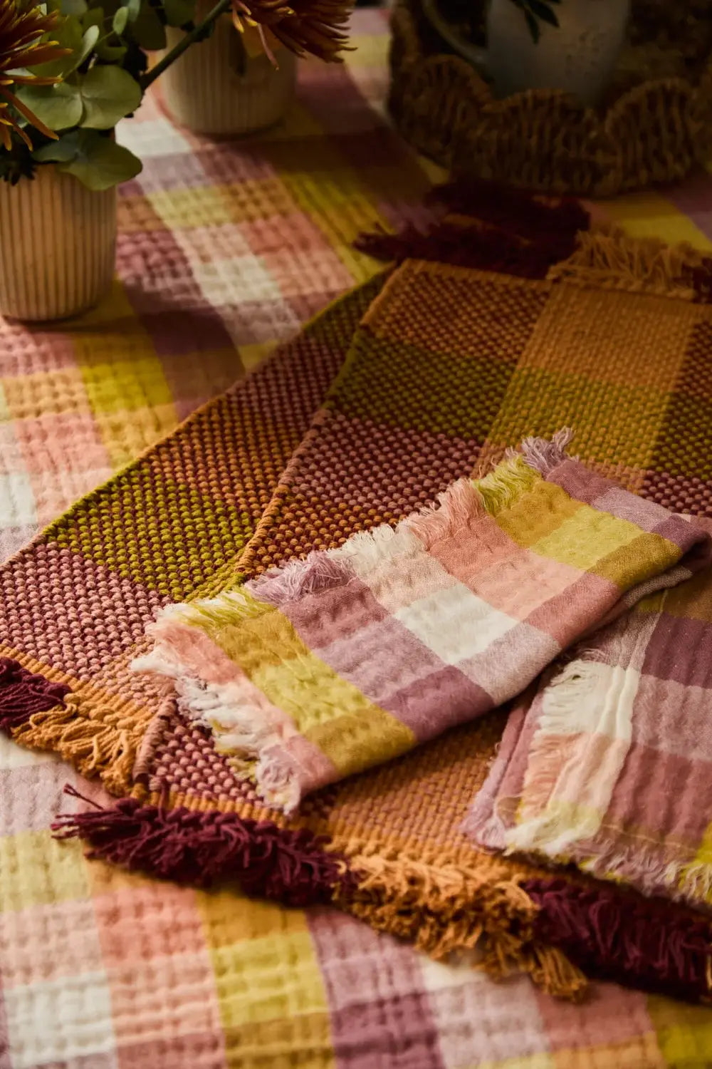 Lot de 2 serviettes multicolore Nasau