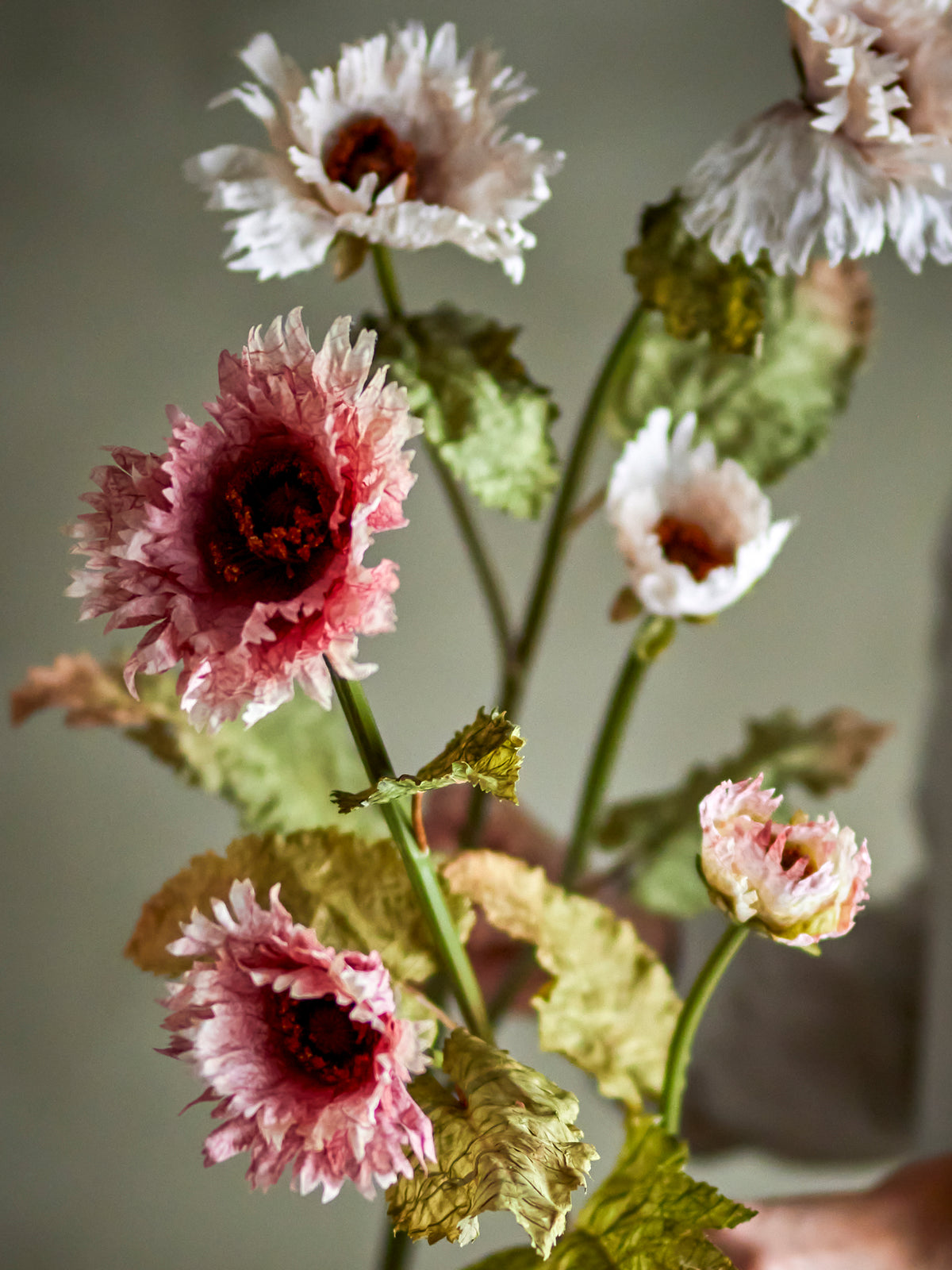 Tige de chrysanthème artificiel rose – 96 cm