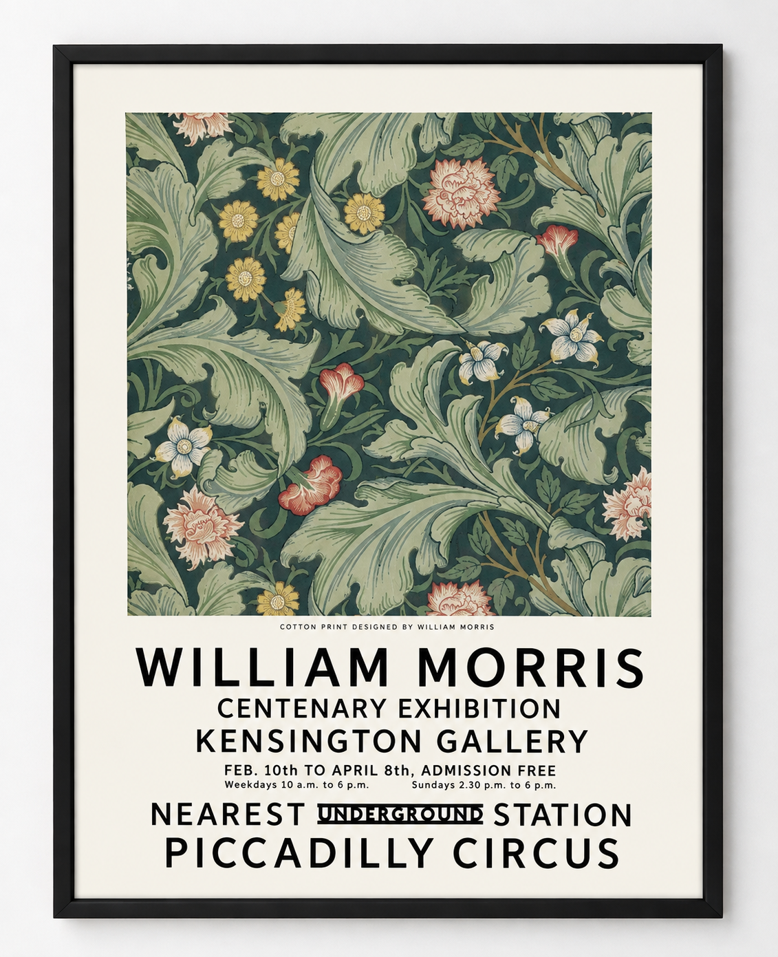 William Morris, Centenary Exhibition no1