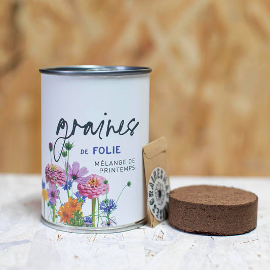 Kit à semer "Graines de Folie" fabriqué en France