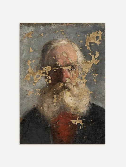 Affiche, portrait d'homme antique impression d'art