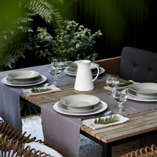 Assiette à repas en grès fin - Collection Friso