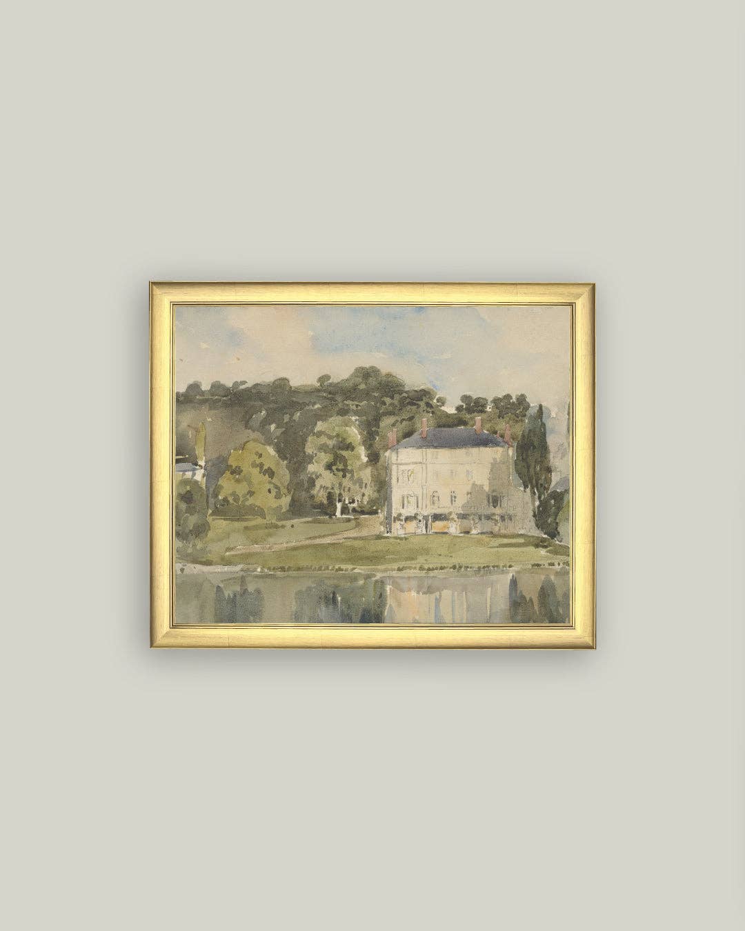 Impression sur toile- Vue du Château de Folembray