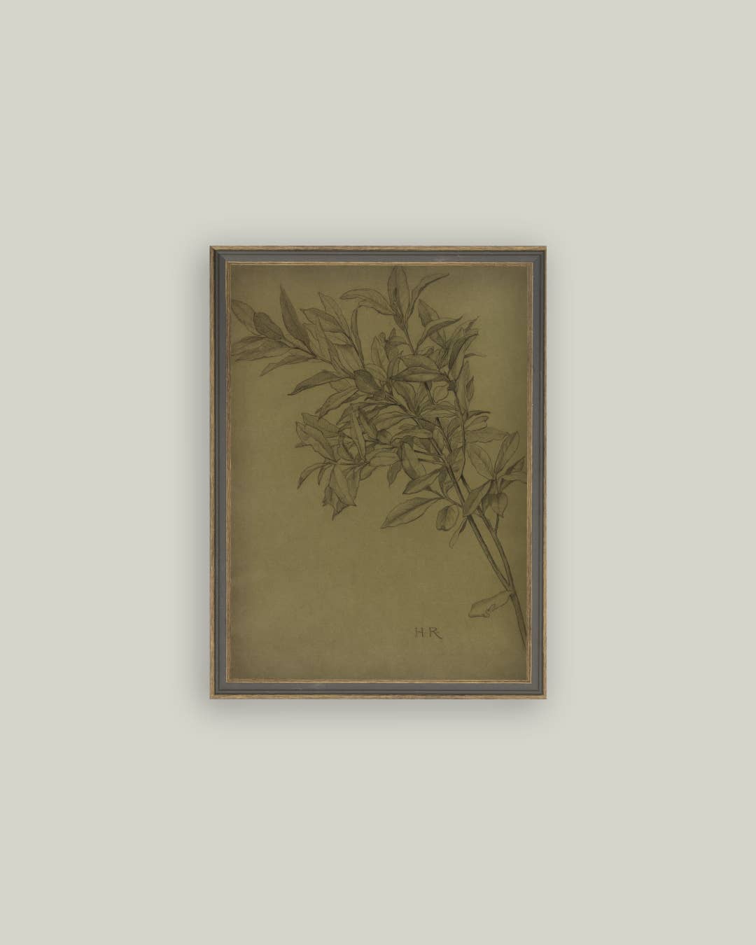 Tableau encadré feuillages