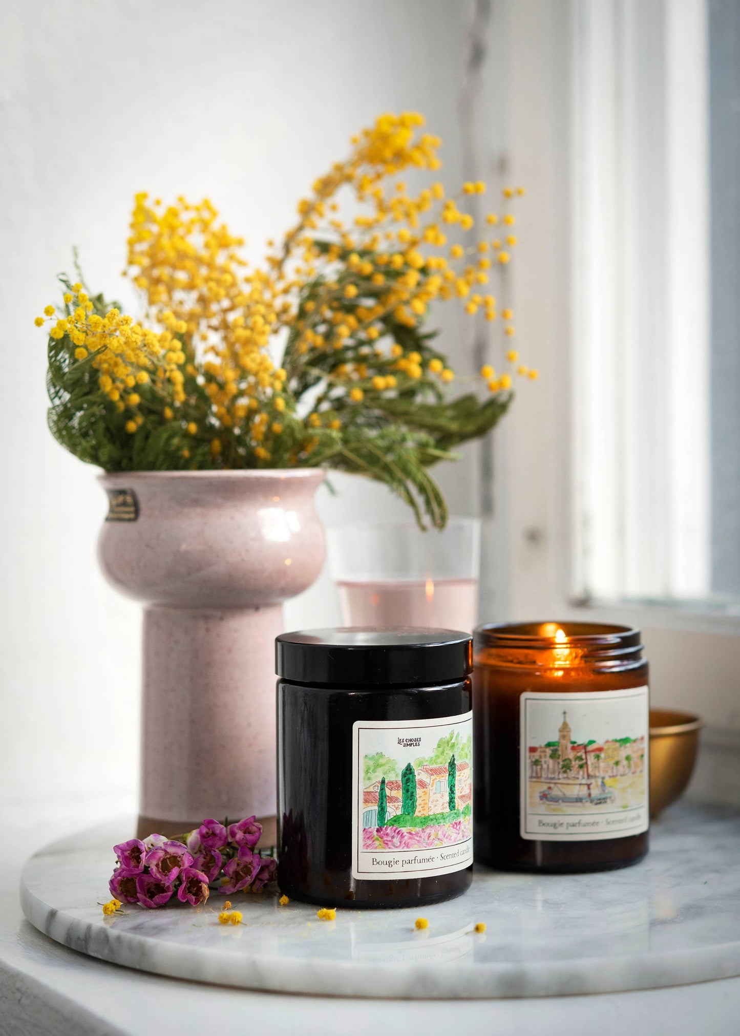 Bougie parfumée moyenne à la cire de soja « La Mer »