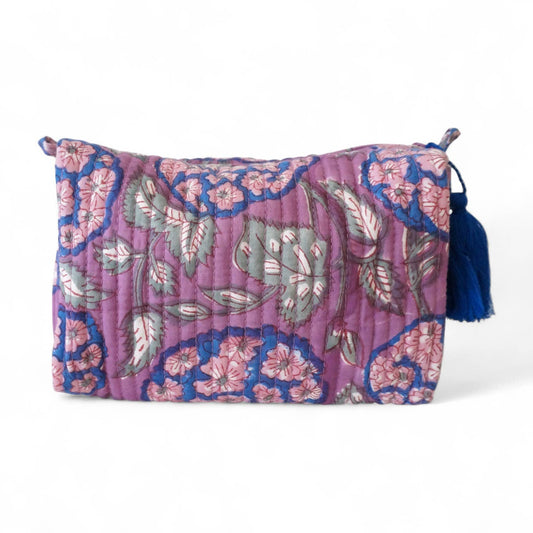 Trousse de toilette en coton block print