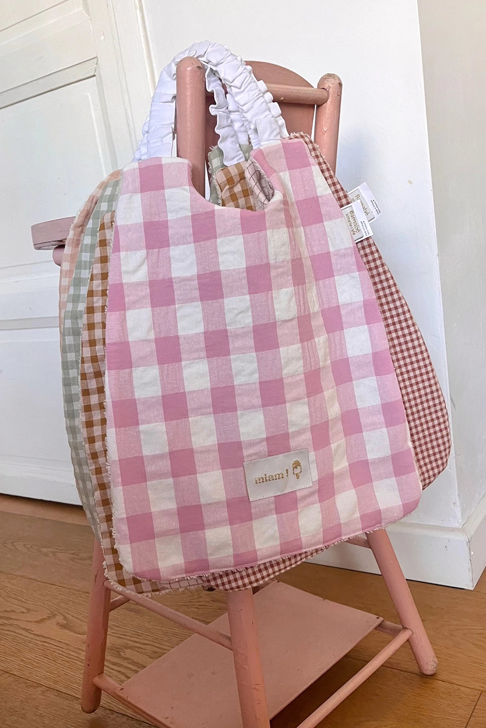 Bavoir élastiqué - Serviette de table rétro (2–6 ans)