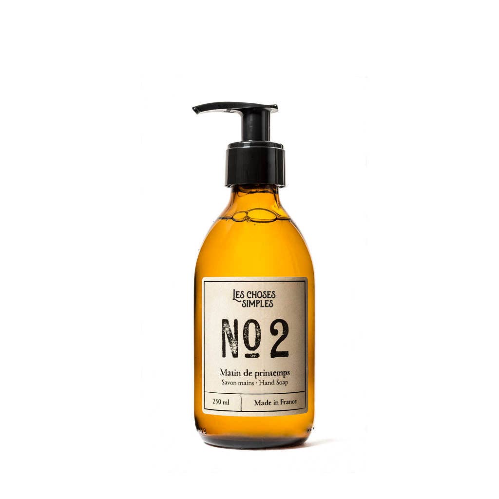 Parfum Matin de Printemps n2 de chez les choses simples. Flacon en verre ambré avec pompe