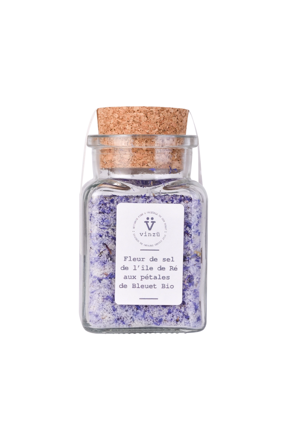 fleur de sel de l’île de Ré aux pétales de bleuet bio