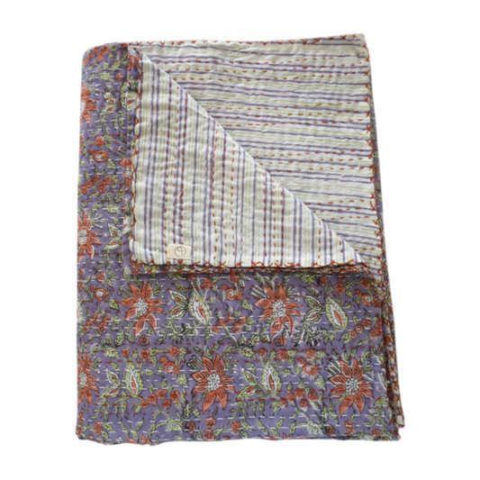 Couvre-lit en coton imprimé « Page »