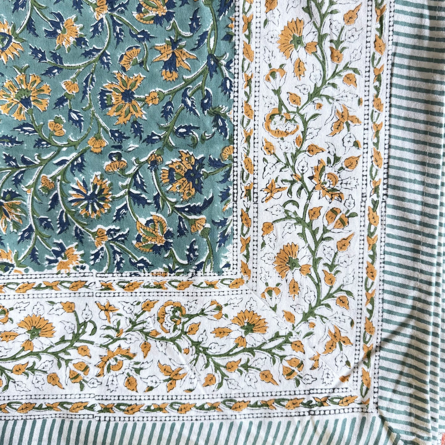 Nappes traditionnelles carrées, Block Print