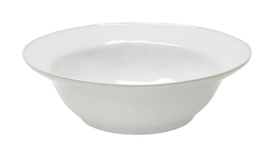 saladier avec bords, style campagne. Couleur blanc, beige